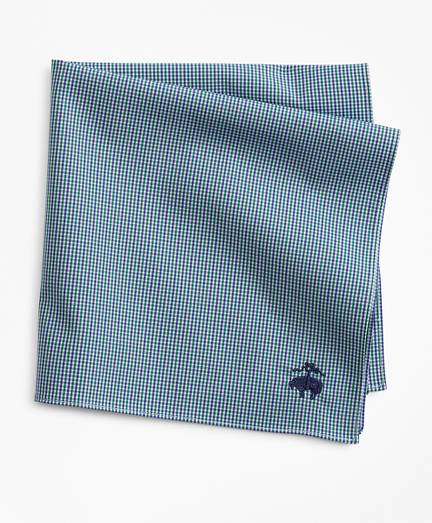 Two-Tone Gingham Pocket Square