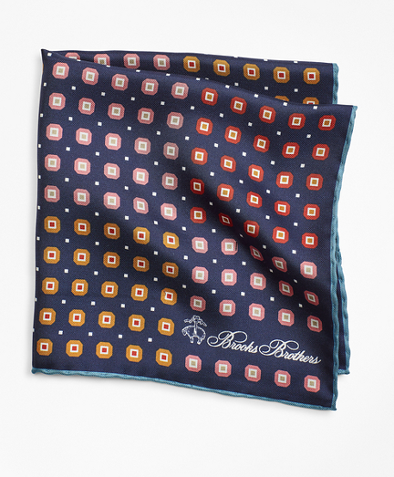 Block Neat Printed Pocket Square