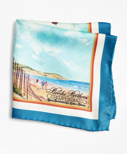Limited Edition Archival Collection Spring 1981 Silk Pocket Square