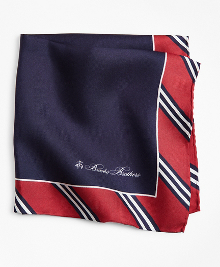 BB#1 Rep Stripe Pocket Square