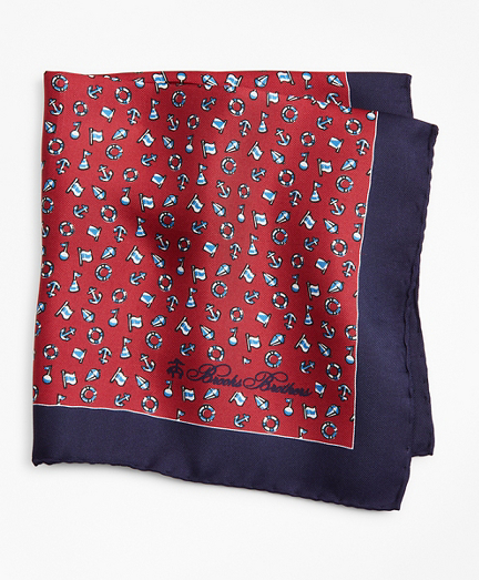 Nautical Motif Pocket Square