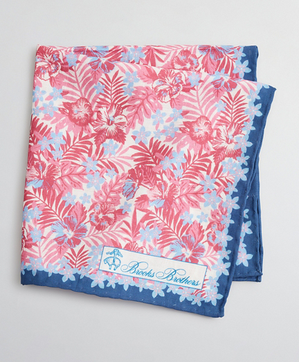 Tropical Print Pocket Square