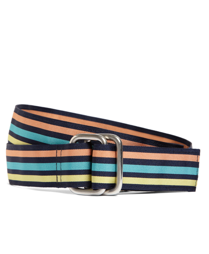 Multicolor Striped Ribbon Belt