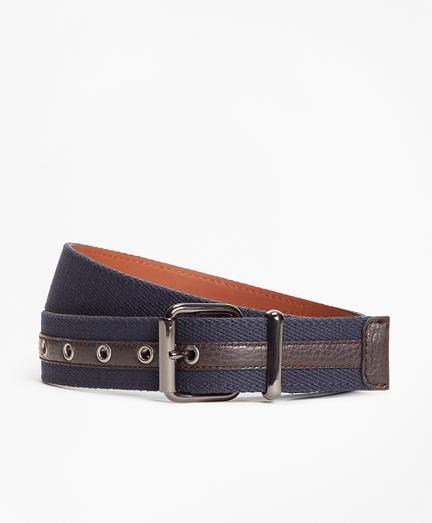 brooks brothers mens canvas belts