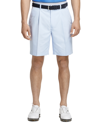 men's pleated front golf shorts