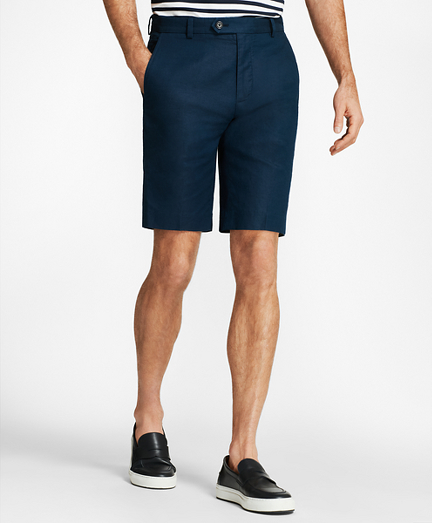 Linen and Cotton Bermuda Shorts