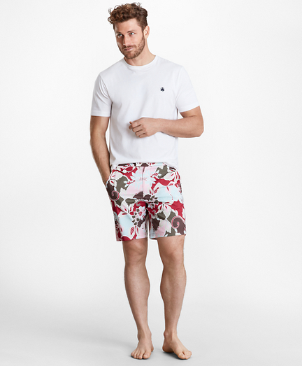 Newport 7" Floral Swim Trunks Brooks Brothers