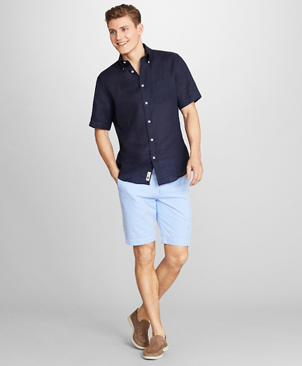Stripe Seersucker Shorts Brooks Brothers