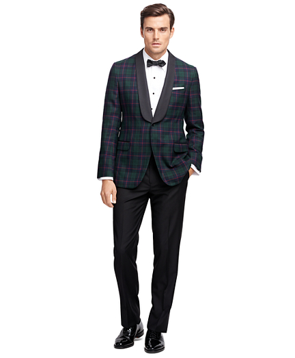 Men's Fitzgerald Fit Tartan Tuxedo Jacket | Brooks Brothers