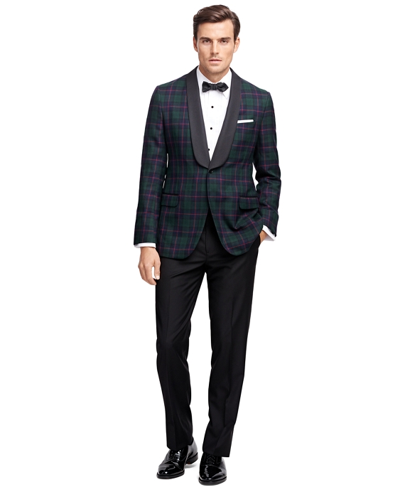 Men's Fitzgerald Fit Tartan Tuxedo Jacket | Brooks Brothers