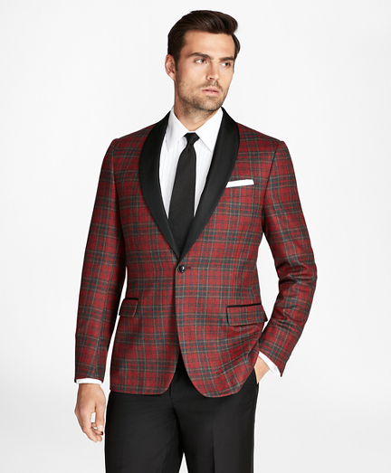 Regent Fit Tartan Tuxedo Jacket - Brooks Brothers