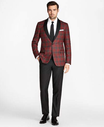 Regent Fit Tartan Tuxedo Jacket - Brooks Brothers