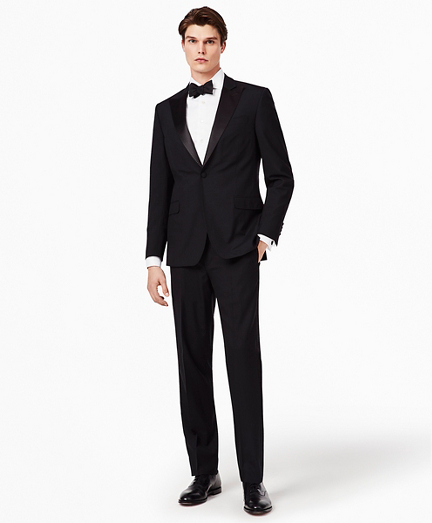 BrooksGate™ Regent-Fit Wool Tuxedo Pants - Brooks Brothers