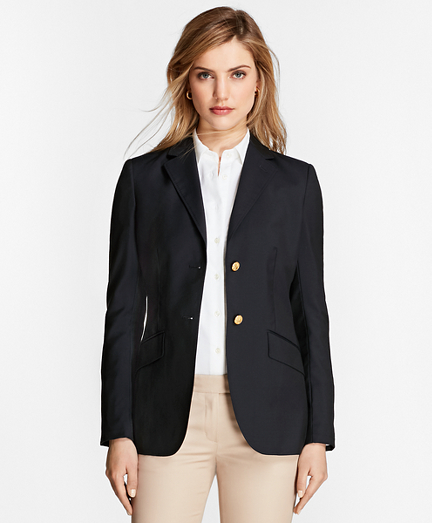 Petite Two-Button Wool Blazer - Brooks 