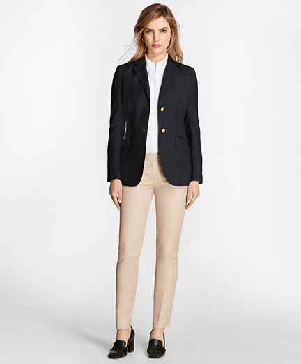 Petite Two-Button Wool Blazer - Brooks Brothers
