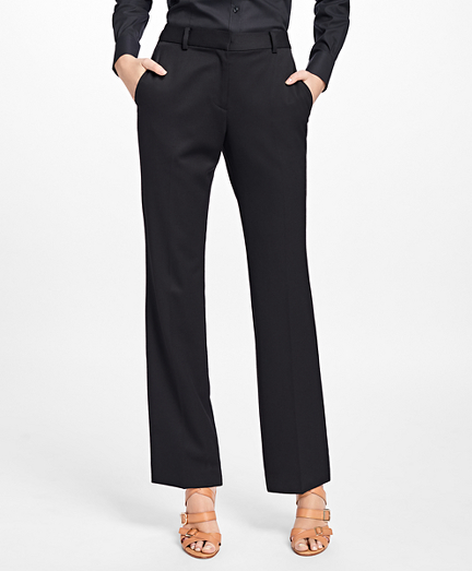 Petite Gabardine Trousers - Brooks Brothers