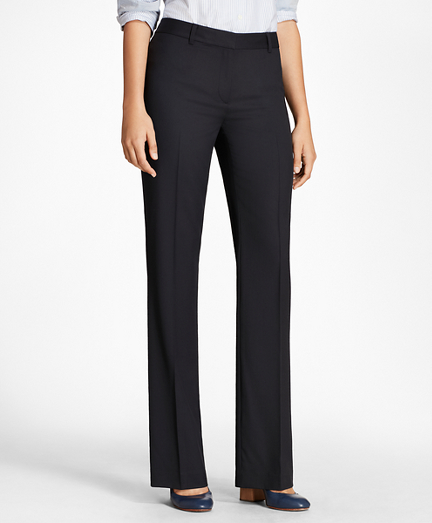 Petite Wool Wide-Leg Pants