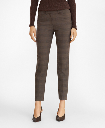 women's petite plaid pants