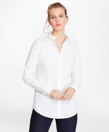 brooks brothers white shirt womens