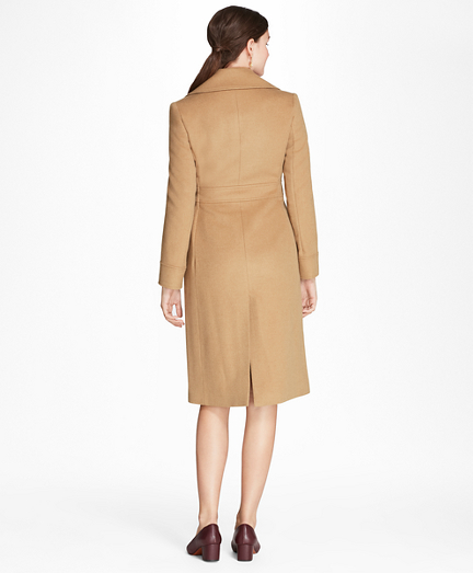 Petite Camel Hair Polo Coat - Brooks Brothers