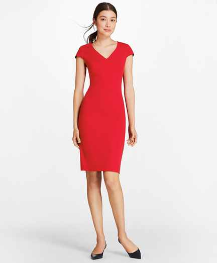 red sheath dress petite