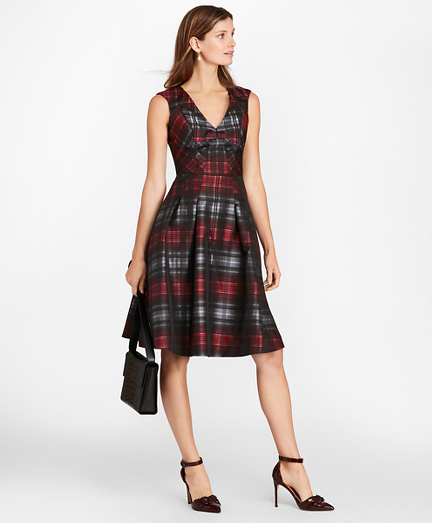 petite plaid dress