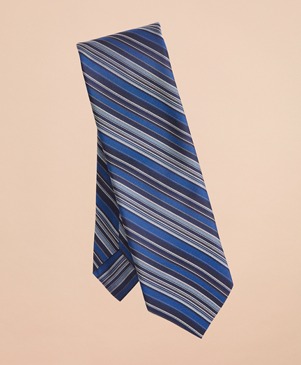 Multi-Color Stripe Silk Tie