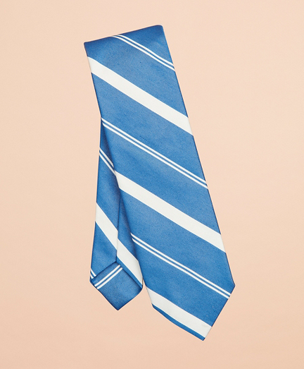 Awning Stripe Cotton-Silk Tie