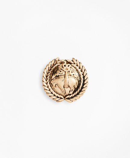 Gold-Tone Laurel Crest Lapel Pin