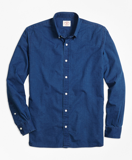 brooks brothers denim shirt