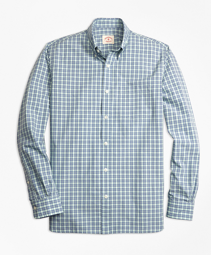 Mini Checkered Broadcloth Sport Shirt