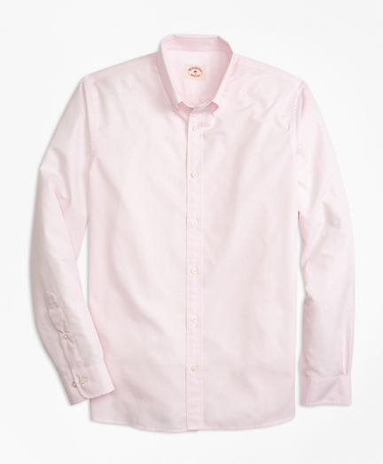 pink polo button down