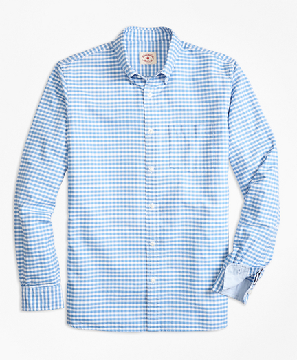 light blue gingham dress shirt