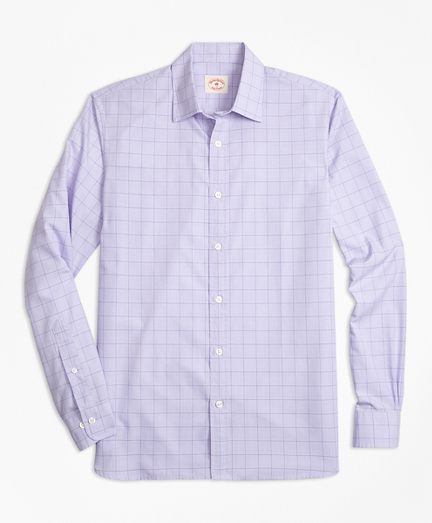 Glen Plaid Nine-to-Nine Cotton Poplin Shirt