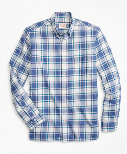 Plaid Summer Twill Sport Shirt