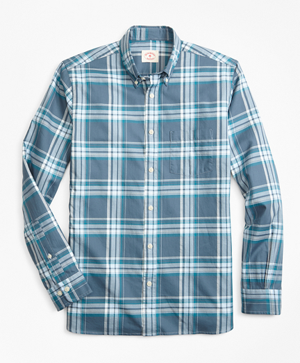 Plaid Summer Twill Sport Shirt