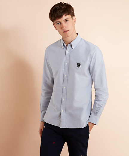 Oxford Elbow Patch Sport Shirt