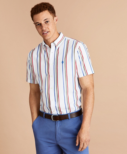 brooks brothers multi colored shirt