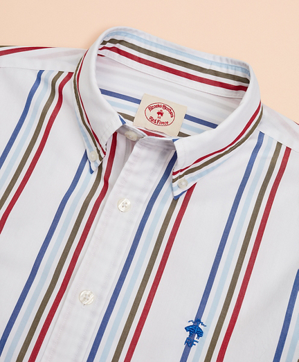 brooks brothers multi colored shirt