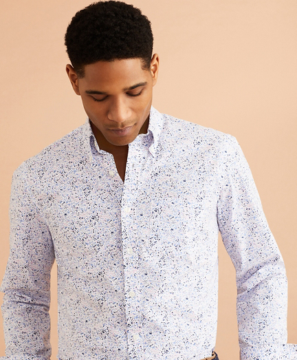 Performance Series Flower Print Poplin Shirt