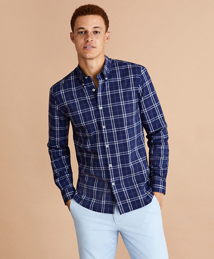 Performance Series Plaid Poplin Shirt