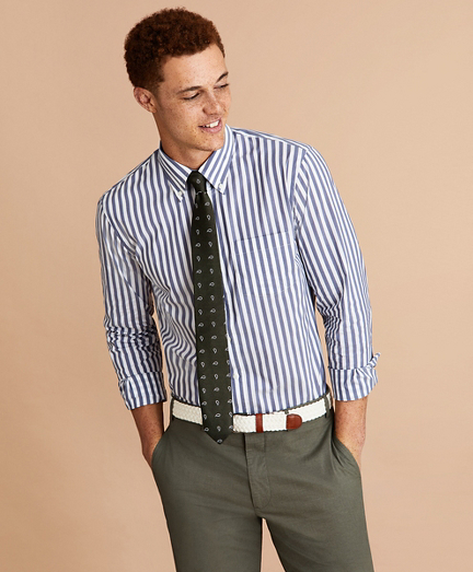 Performance Series Striped Poplin Shirt