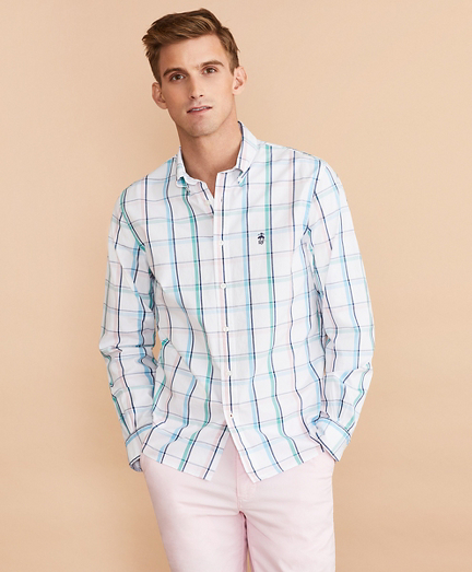 Windowpane Oxford Shirt