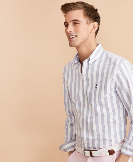 brooks brothers multi colored shirt