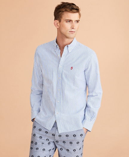 Striped Seersucker Shirt