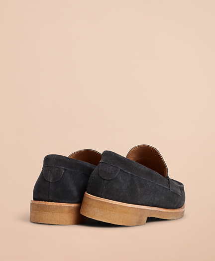 brooks brothers suede loafers