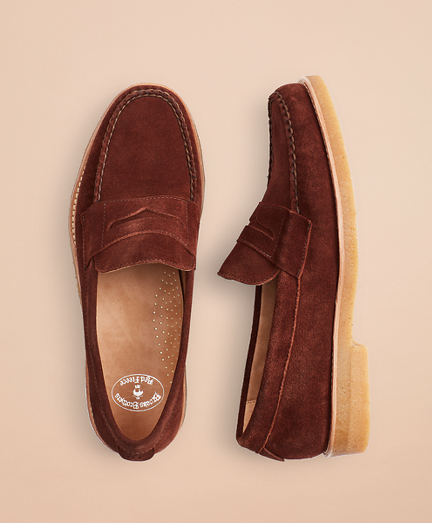 brooks brothers suede shoes