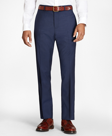 Pinstripe Wool Suit Trousers