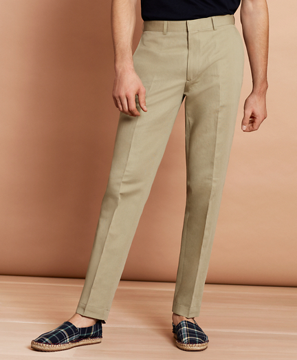 Linen-Blend Twill Trousers