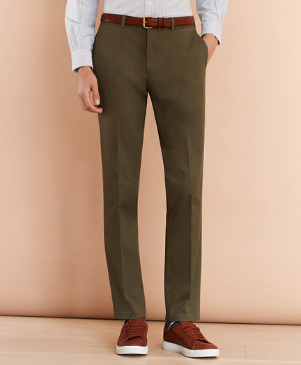 Stretch Cotton Twill Trousers